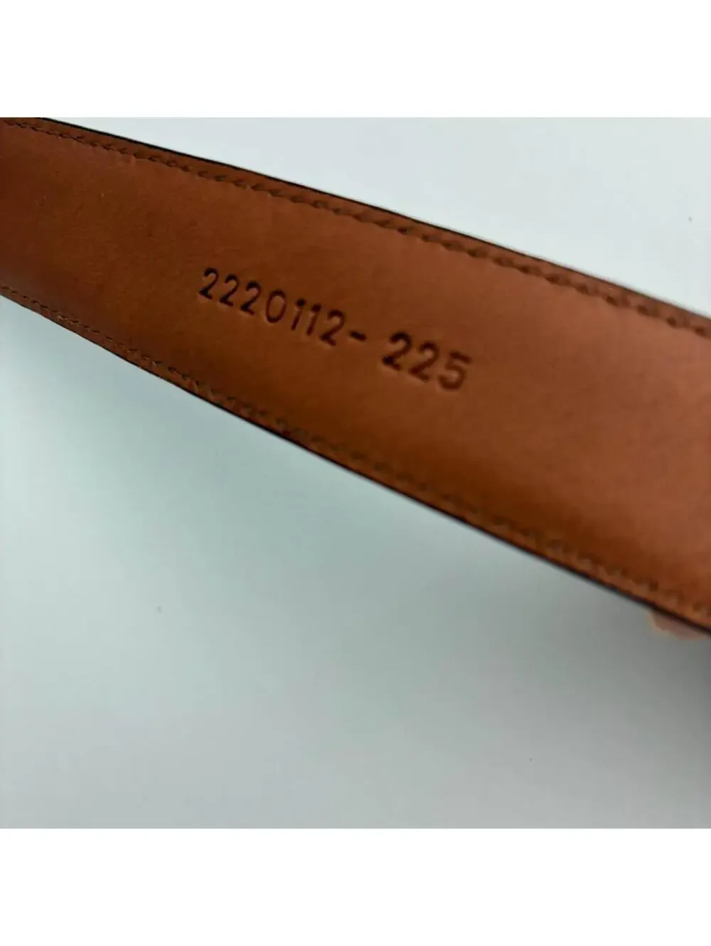 Ralph Lauren Brown Croc Embossed Genuine Leather Belt Buckle Women’s L 33-35”